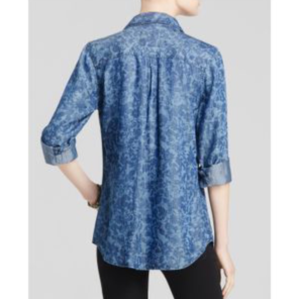 Women's Blue Rails Liam Floral Print Chambray - Picture 2 of 3